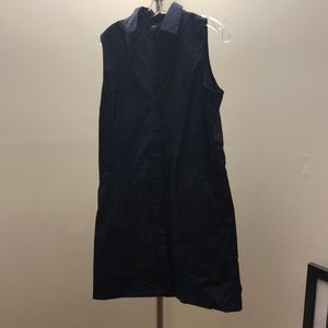 Navy button down uniqlo dress L